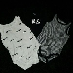 3 tank top onsies size 6months
